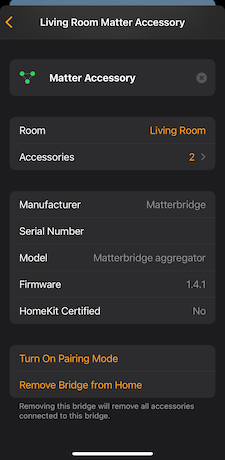 Turn on Pairing Mode in Apple Home